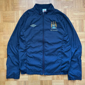 Umbro Manchester City 2010-2011 lightweight windbreaker jacket Size Medium